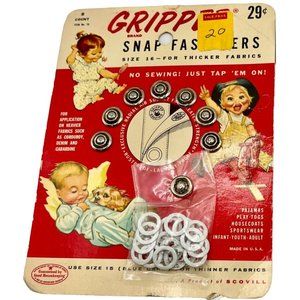 Vintage 1950s Scovill Gripper Snap Fasteners